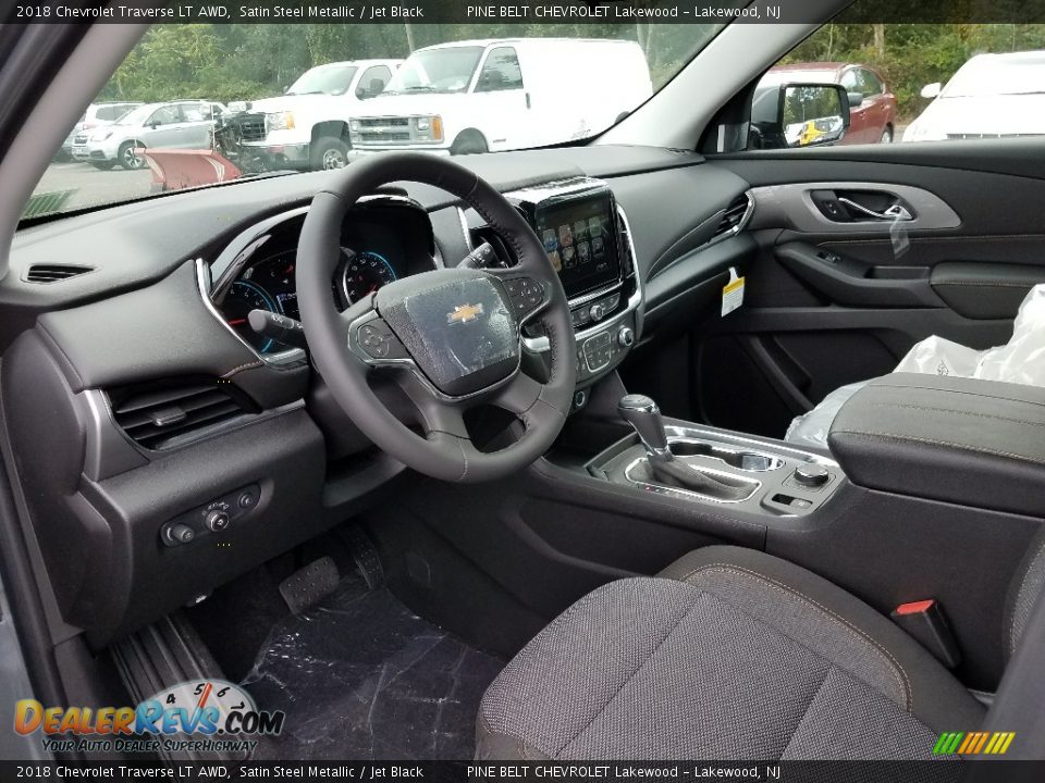 2018 Chevrolet Traverse LT AWD Satin Steel Metallic / Jet Black Photo #7