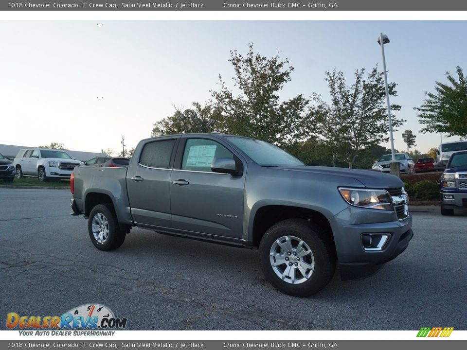 2018 Chevrolet Colorado LT Crew Cab Satin Steel Metallic / Jet Black Photo #1