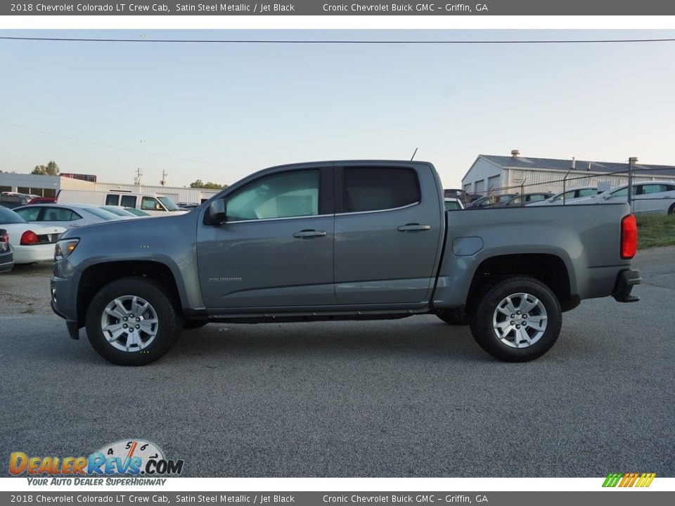 2018 Chevrolet Colorado LT Crew Cab Satin Steel Metallic / Jet Black Photo #4