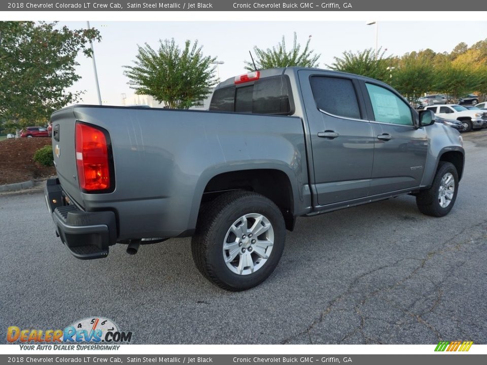 2018 Chevrolet Colorado LT Crew Cab Satin Steel Metallic / Jet Black Photo #7