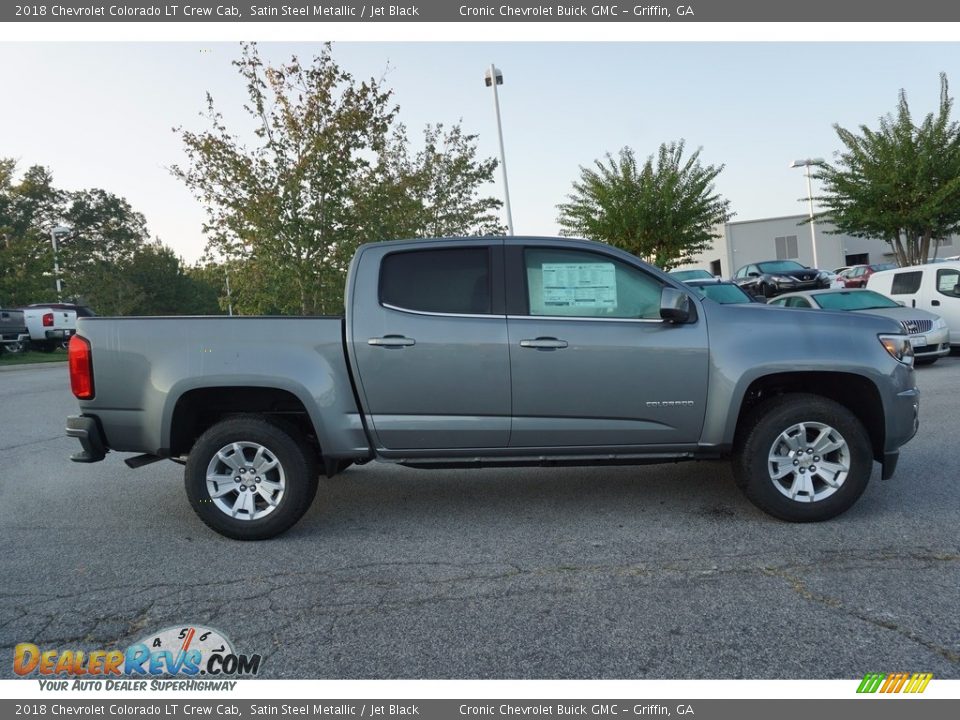 2018 Chevrolet Colorado LT Crew Cab Satin Steel Metallic / Jet Black Photo #8