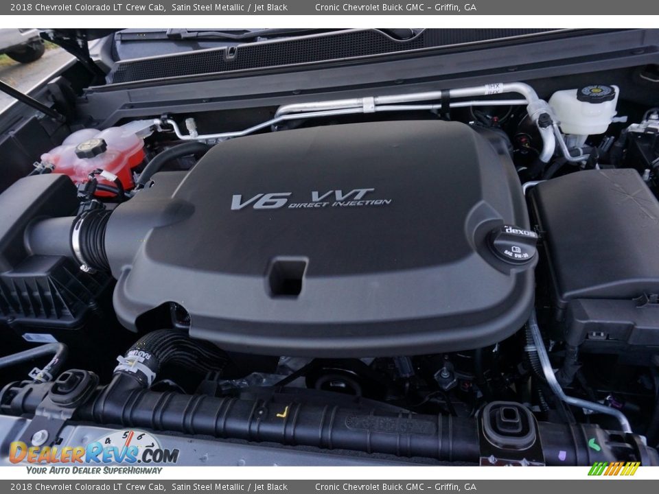 2018 Chevrolet Colorado LT Crew Cab Satin Steel Metallic / Jet Black Photo #11