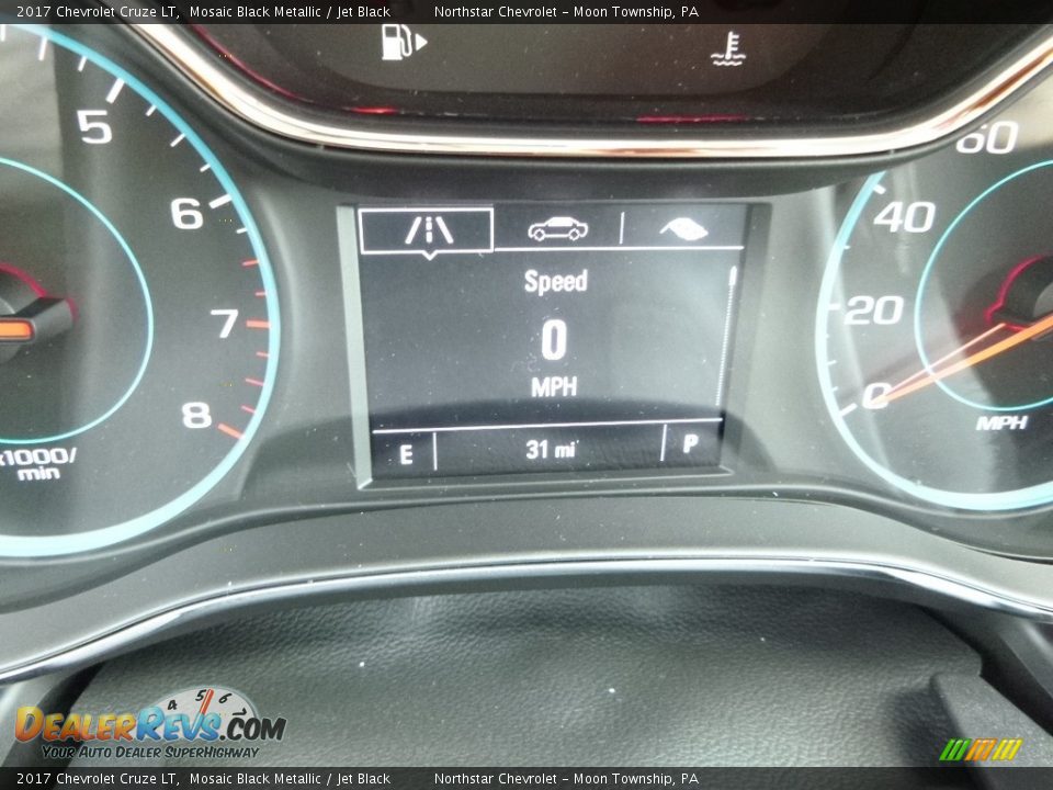 2017 Chevrolet Cruze LT Mosaic Black Metallic / Jet Black Photo #19