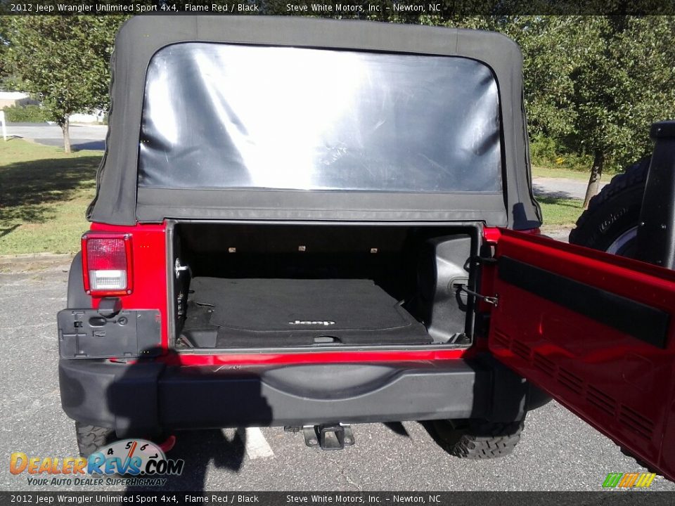 2012 Jeep Wrangler Unlimited Sport 4x4 Flame Red / Black Photo #11
