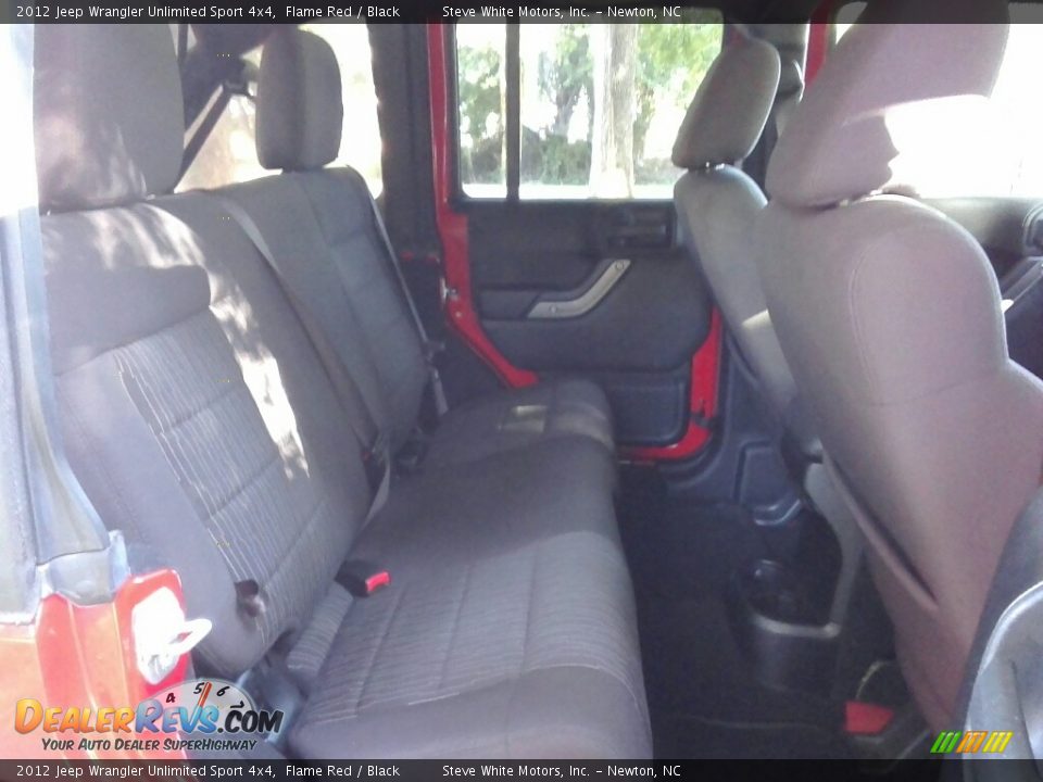 2012 Jeep Wrangler Unlimited Sport 4x4 Flame Red / Black Photo #12