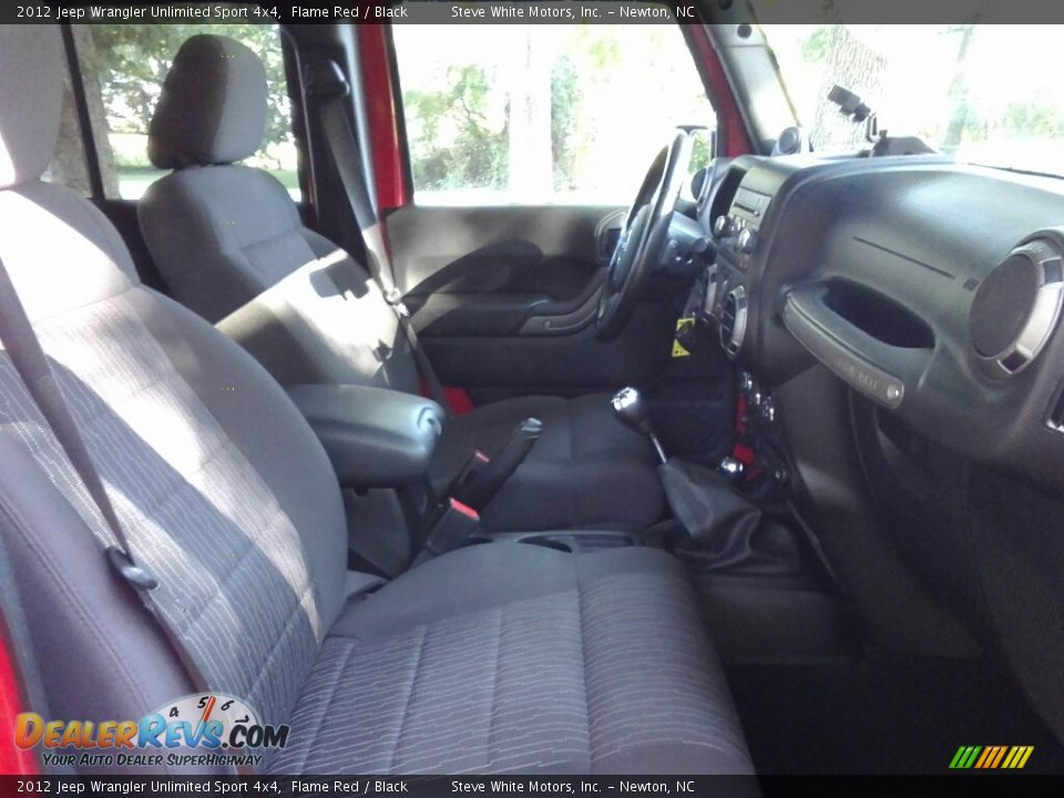 2012 Jeep Wrangler Unlimited Sport 4x4 Flame Red / Black Photo #13