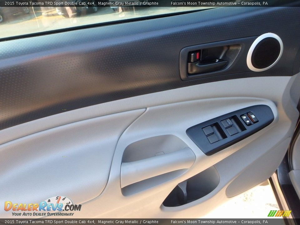 2015 Toyota Tacoma TRD Sport Double Cab 4x4 Magnetic Gray Metallic / Graphite Photo #19