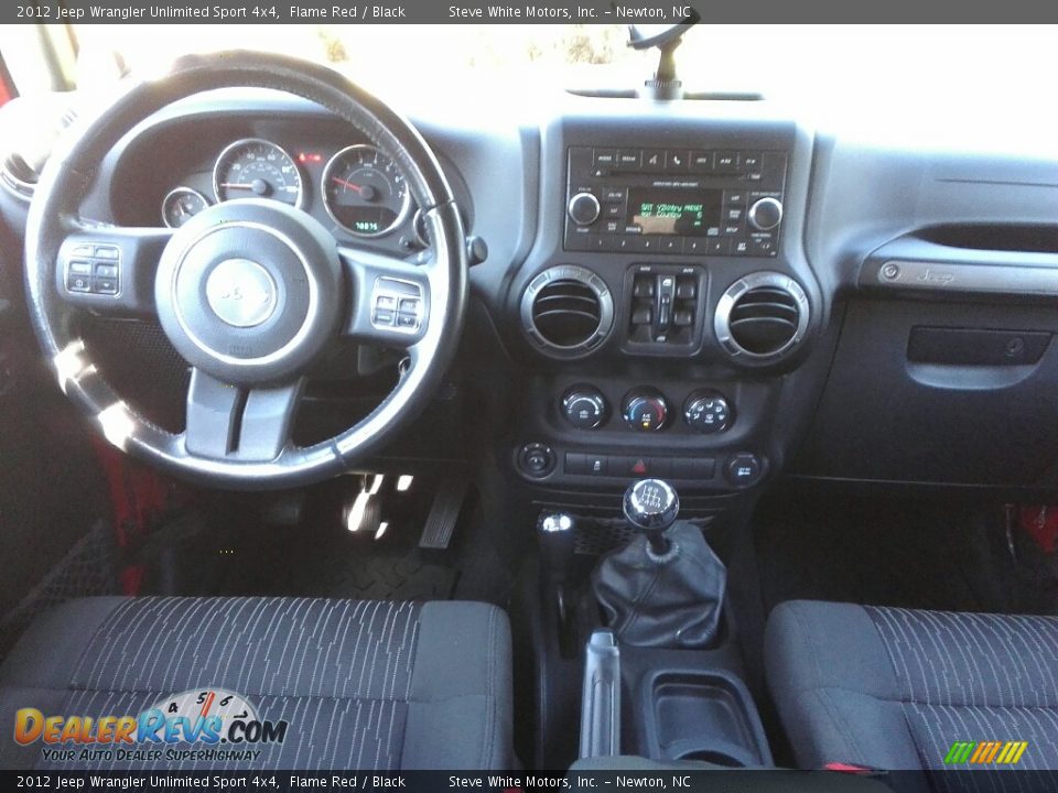 2012 Jeep Wrangler Unlimited Sport 4x4 Flame Red / Black Photo #16