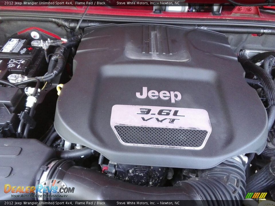 2012 Jeep Wrangler Unlimited Sport 4x4 Flame Red / Black Photo #26