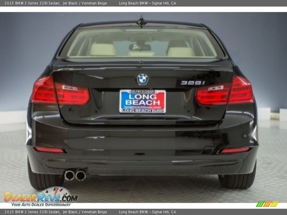 2015 BMW 3 Series 328i Sedan Jet Black / Venetian Beige Photo #3