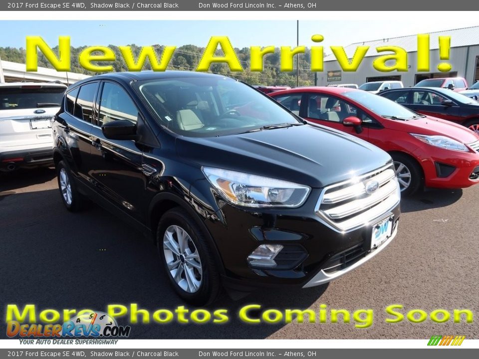 2017 Ford Escape SE 4WD Shadow Black / Charcoal Black Photo #1