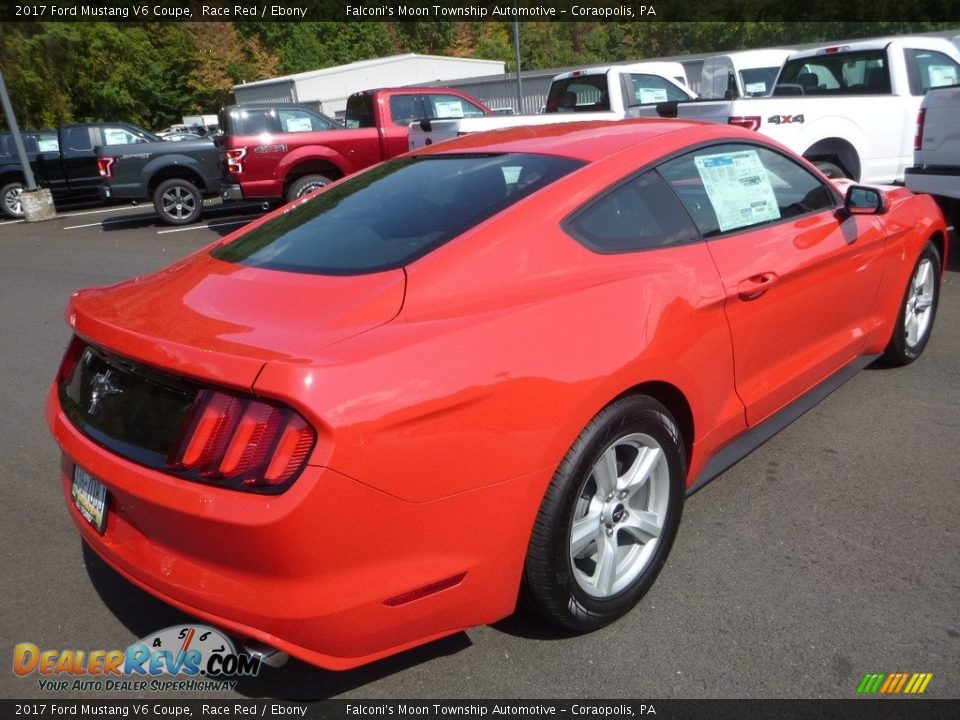 2017 Ford Mustang V6 Coupe Race Red / Ebony Photo #2