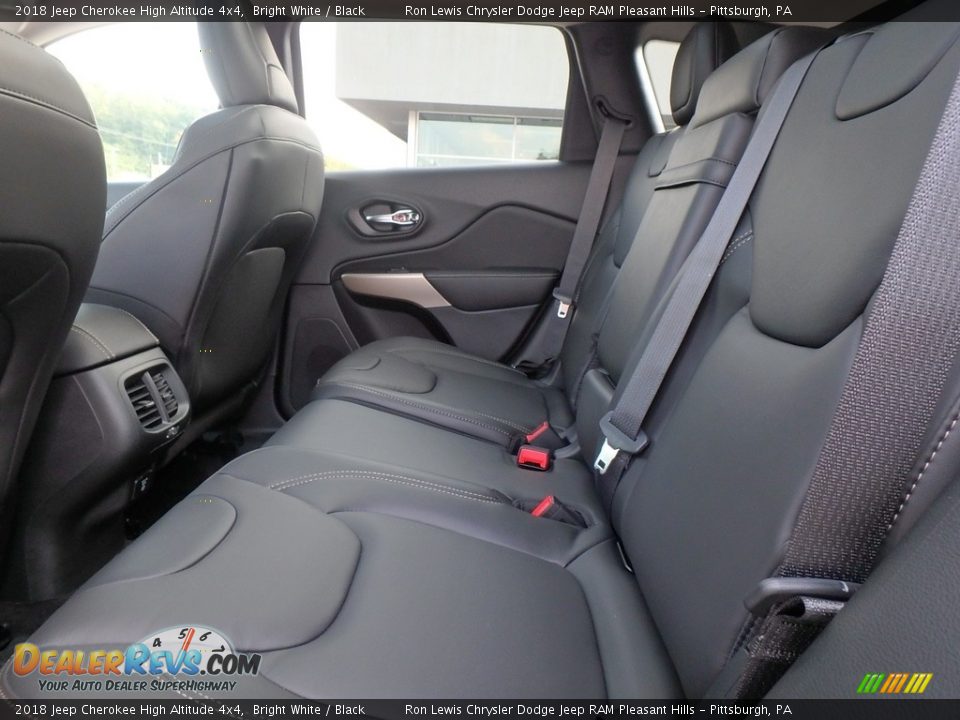 Rear Seat of 2018 Jeep Cherokee High Altitude 4x4 Photo #11