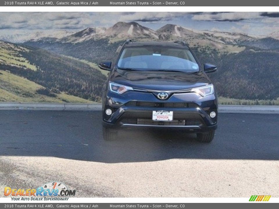 2018 Toyota RAV4 XLE AWD Galactic Aqua Mica / Ash Photo #2