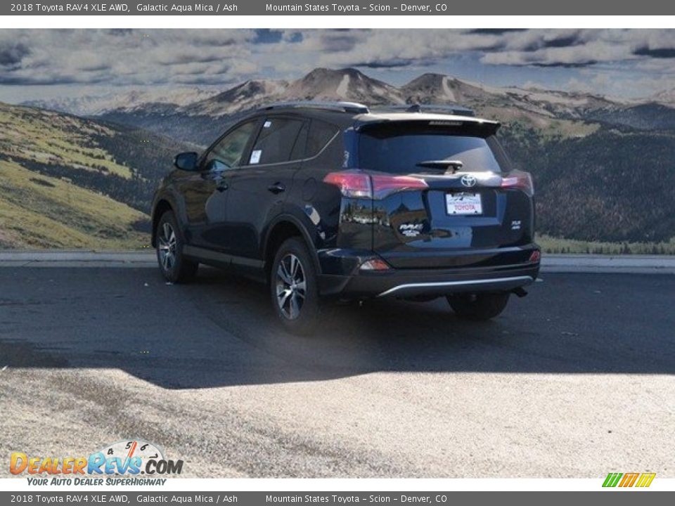 2018 Toyota RAV4 XLE AWD Galactic Aqua Mica / Ash Photo #3