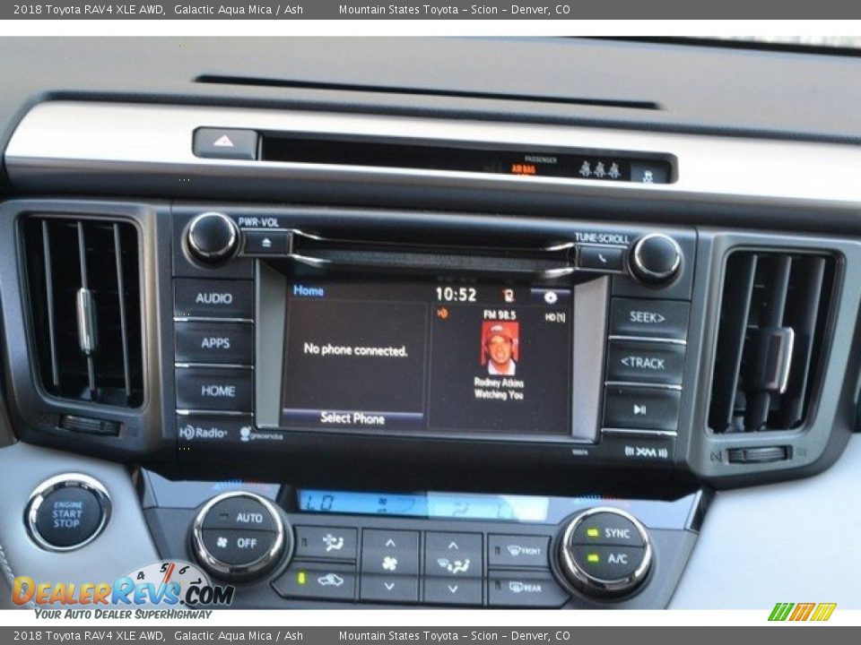 2018 Toyota RAV4 XLE AWD Galactic Aqua Mica / Ash Photo #6