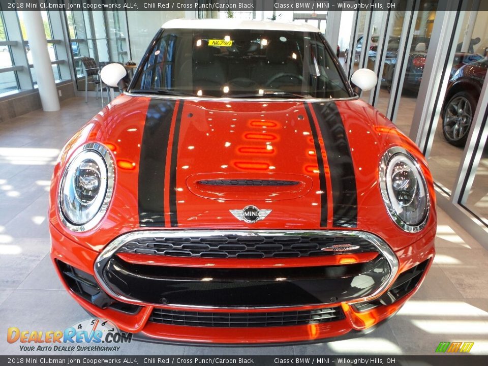 2018 Mini Clubman John Cooperworks ALL4 Chili Red / Cross Punch/Carbon Black Photo #2