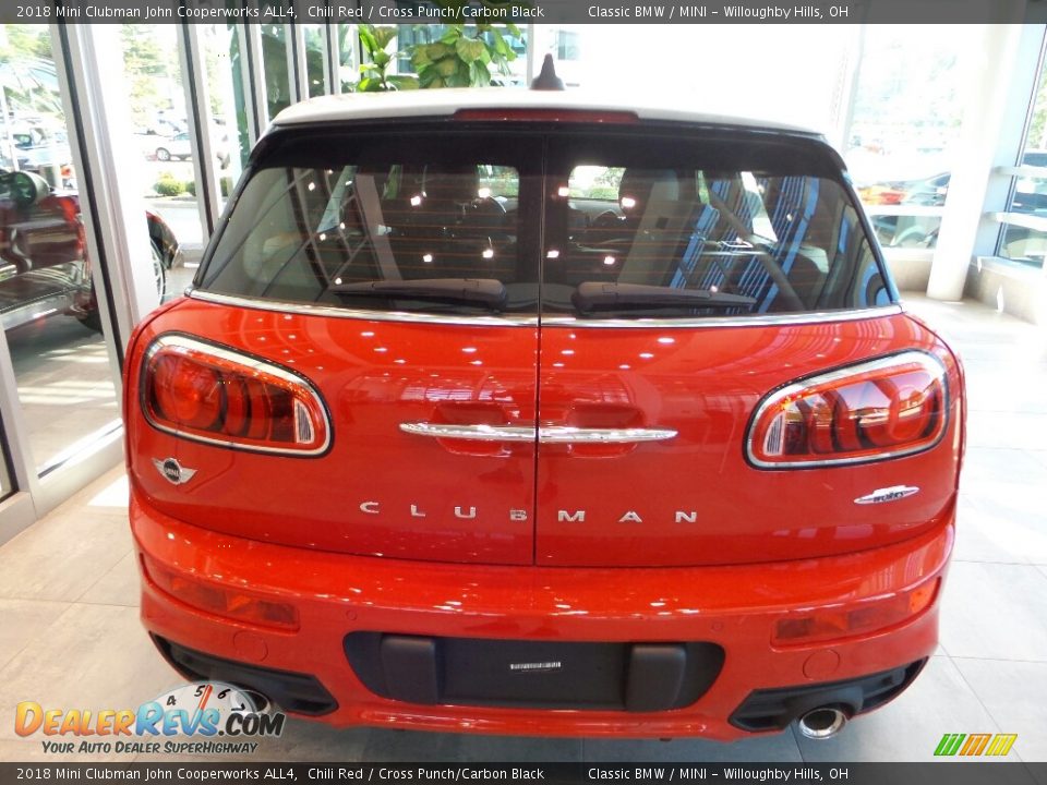 2018 Mini Clubman John Cooperworks ALL4 Chili Red / Cross Punch/Carbon Black Photo #3