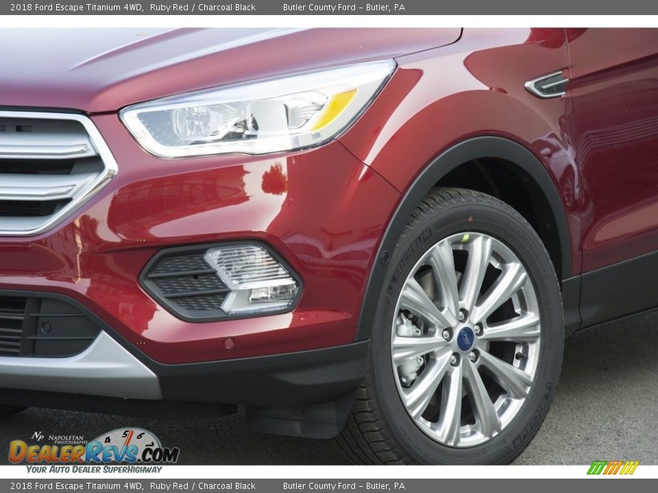 2018 Ford Escape Titanium 4WD Ruby Red / Charcoal Black Photo #2