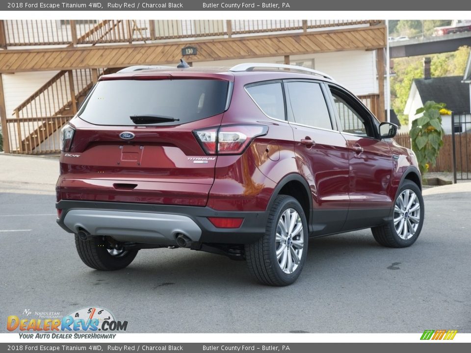 2018 Ford Escape Titanium 4WD Ruby Red / Charcoal Black Photo #4