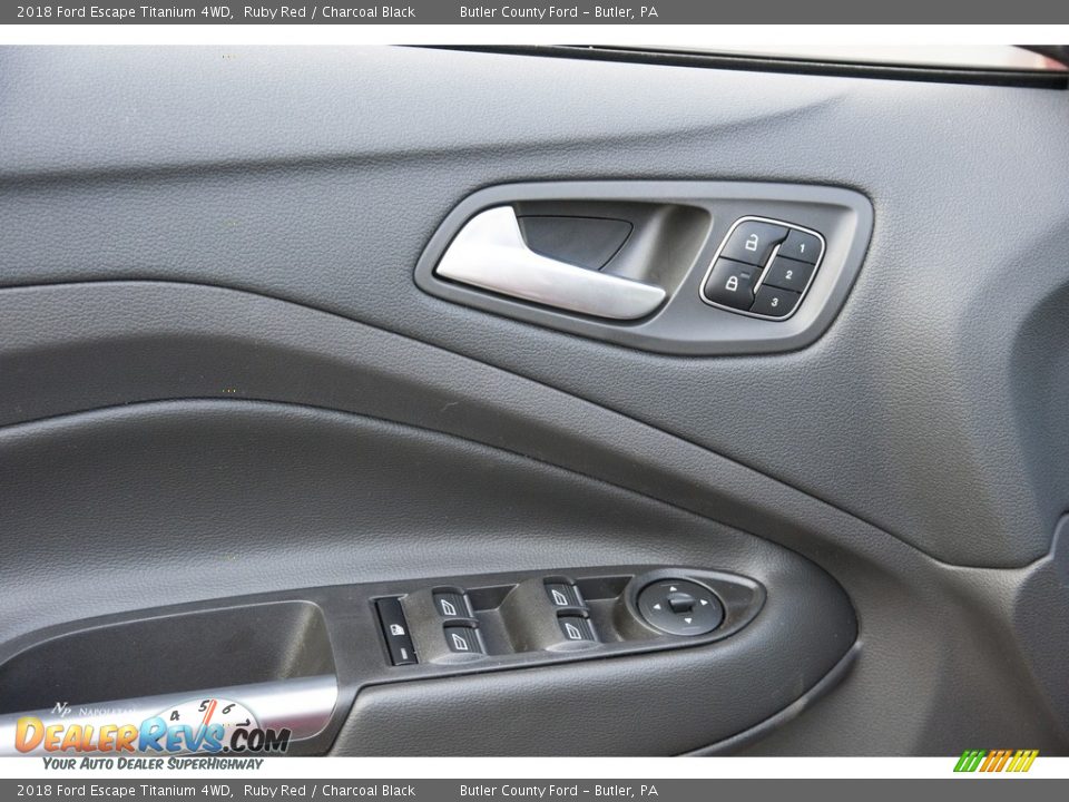 2018 Ford Escape Titanium 4WD Ruby Red / Charcoal Black Photo #5