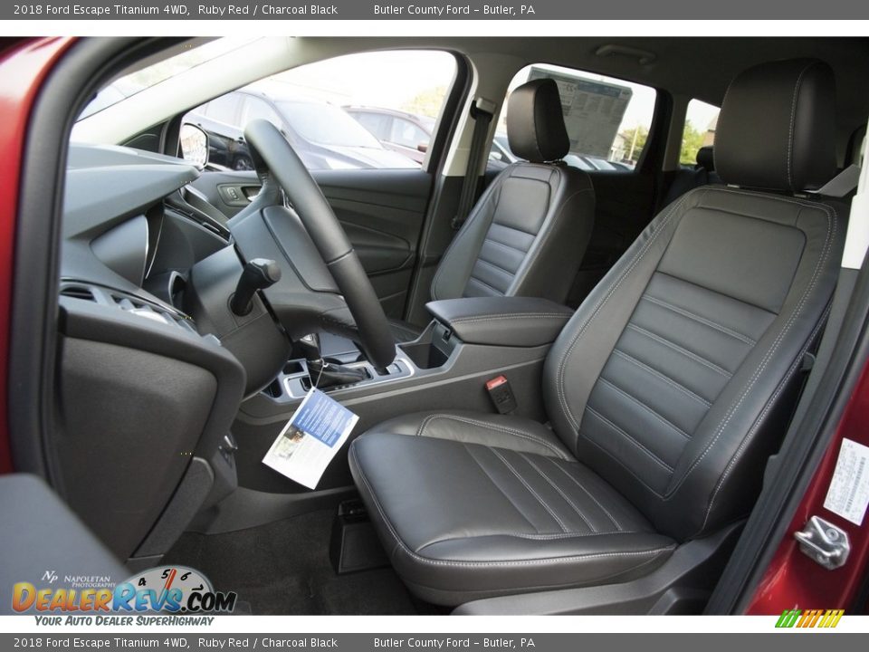 2018 Ford Escape Titanium 4WD Ruby Red / Charcoal Black Photo #7
