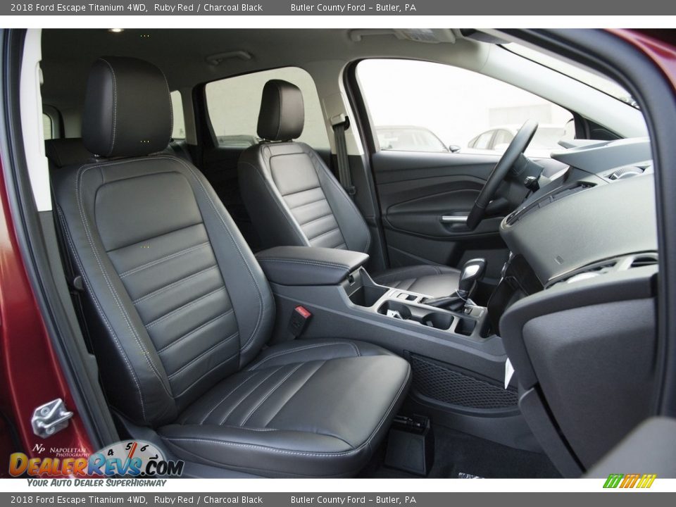 2018 Ford Escape Titanium 4WD Ruby Red / Charcoal Black Photo #8