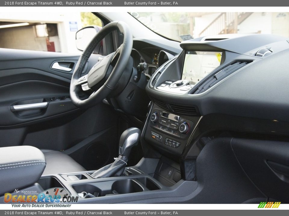 2018 Ford Escape Titanium 4WD Ruby Red / Charcoal Black Photo #9
