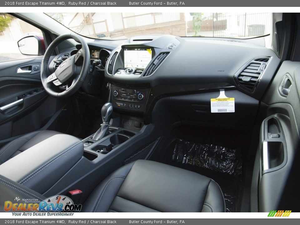 2018 Ford Escape Titanium 4WD Ruby Red / Charcoal Black Photo #10