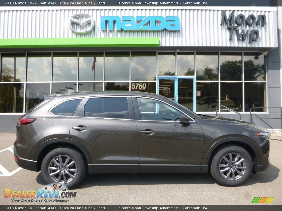 2018 Mazda CX-9 Sport AWD Titanium Flash Mica / Sand Photo #1