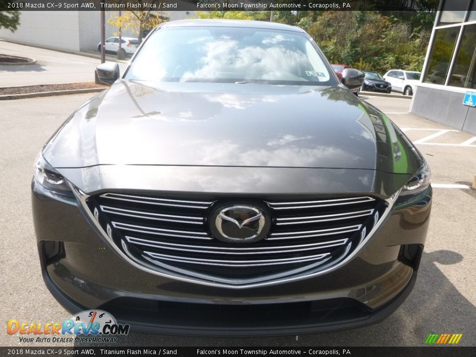 2018 Mazda CX-9 Sport AWD Titanium Flash Mica / Sand Photo #4