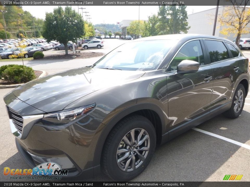 2018 Mazda CX-9 Sport AWD Titanium Flash Mica / Sand Photo #5