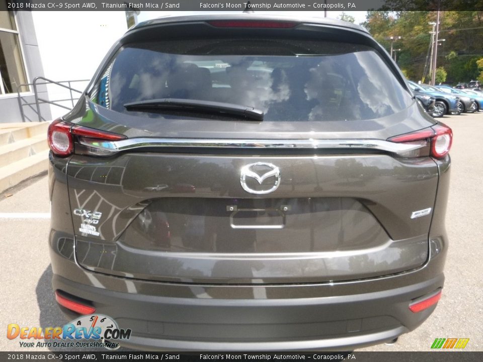 2018 Mazda CX-9 Sport AWD Titanium Flash Mica / Sand Photo #6