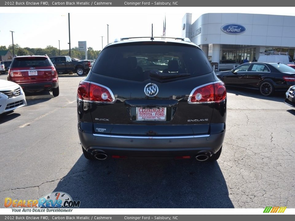 2012 Buick Enclave FWD Carbon Black Metallic / Cashmere Photo #4