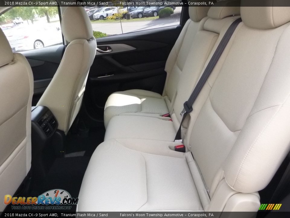 Rear Seat of 2018 Mazda CX-9 Sport AWD Photo #8