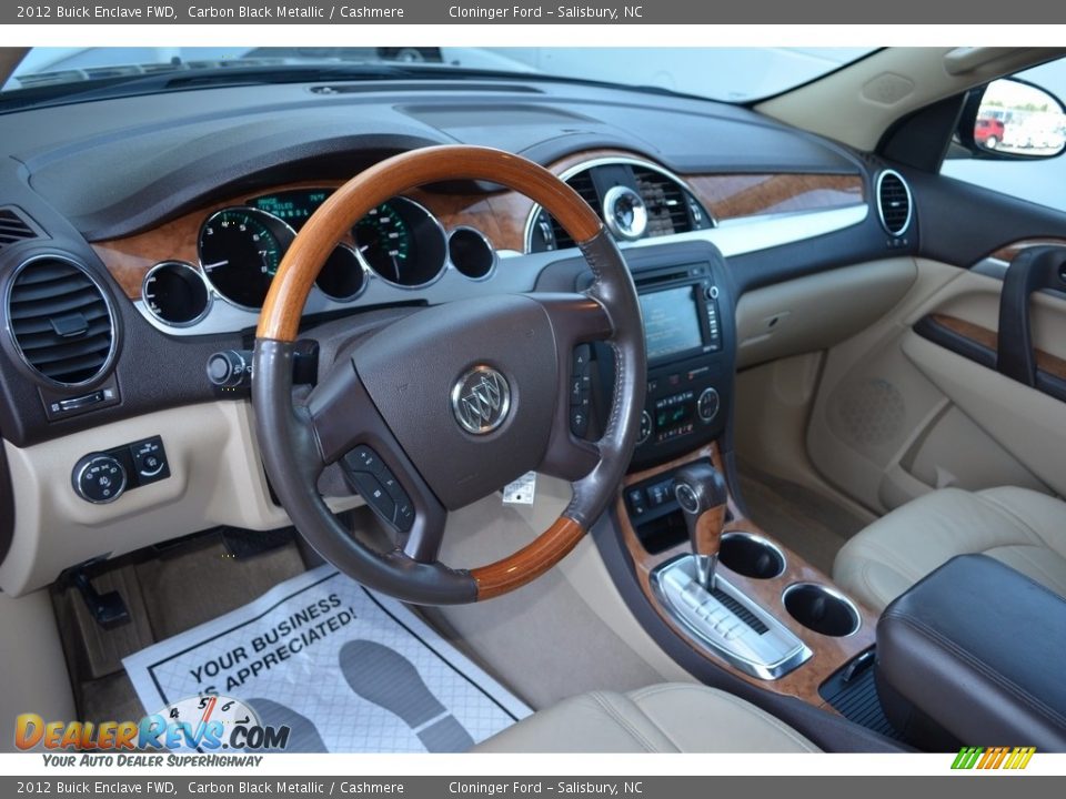 2012 Buick Enclave FWD Carbon Black Metallic / Cashmere Photo #10