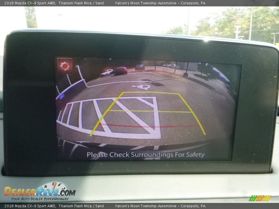 2018 Mazda CX-9 Sport AWD Titanium Flash Mica / Sand Photo #15