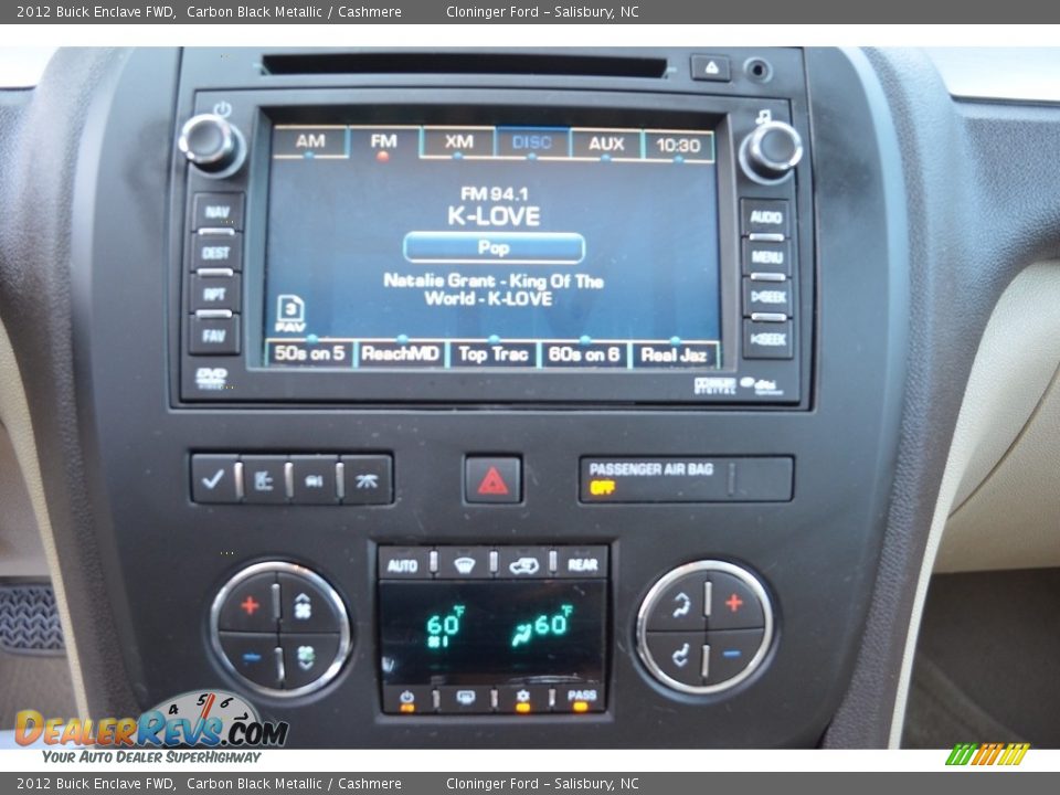 2012 Buick Enclave FWD Carbon Black Metallic / Cashmere Photo #19