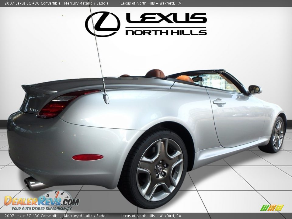 2007 Lexus SC 430 Convertible Mercury Metallic / Saddle Photo #2