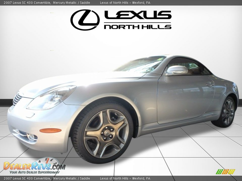 2007 Lexus SC 430 Convertible Mercury Metallic / Saddle Photo #3