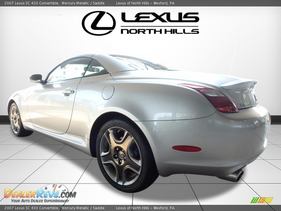 2007 Lexus SC 430 Convertible Mercury Metallic / Saddle Photo #4