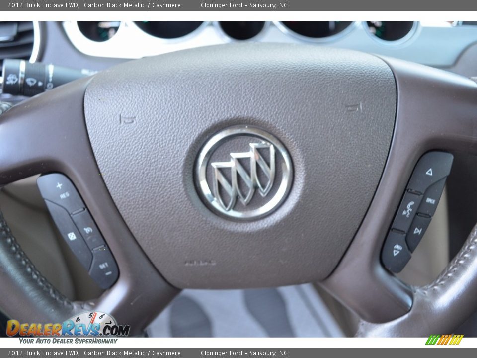 2012 Buick Enclave FWD Carbon Black Metallic / Cashmere Photo #24