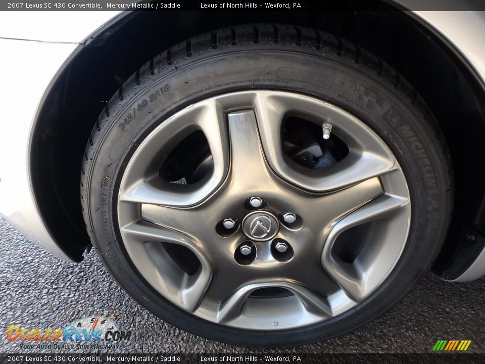 2007 Lexus SC 430 Convertible Mercury Metallic / Saddle Photo #5