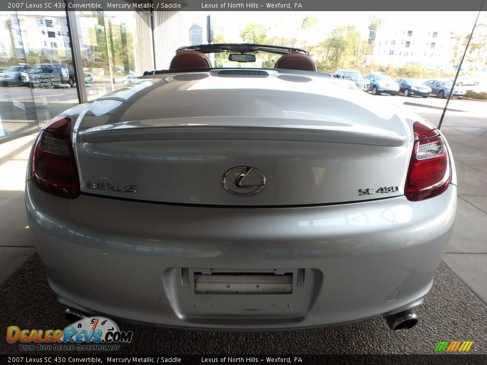 2007 Lexus SC 430 Convertible Mercury Metallic / Saddle Photo #6