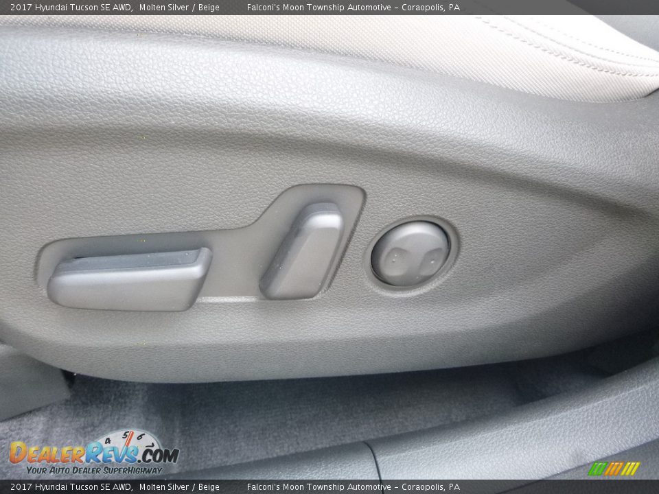 2017 Hyundai Tucson SE AWD Molten Silver / Beige Photo #13