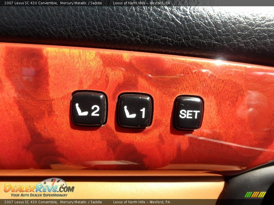 2007 Lexus SC 430 Convertible Mercury Metallic / Saddle Photo #12