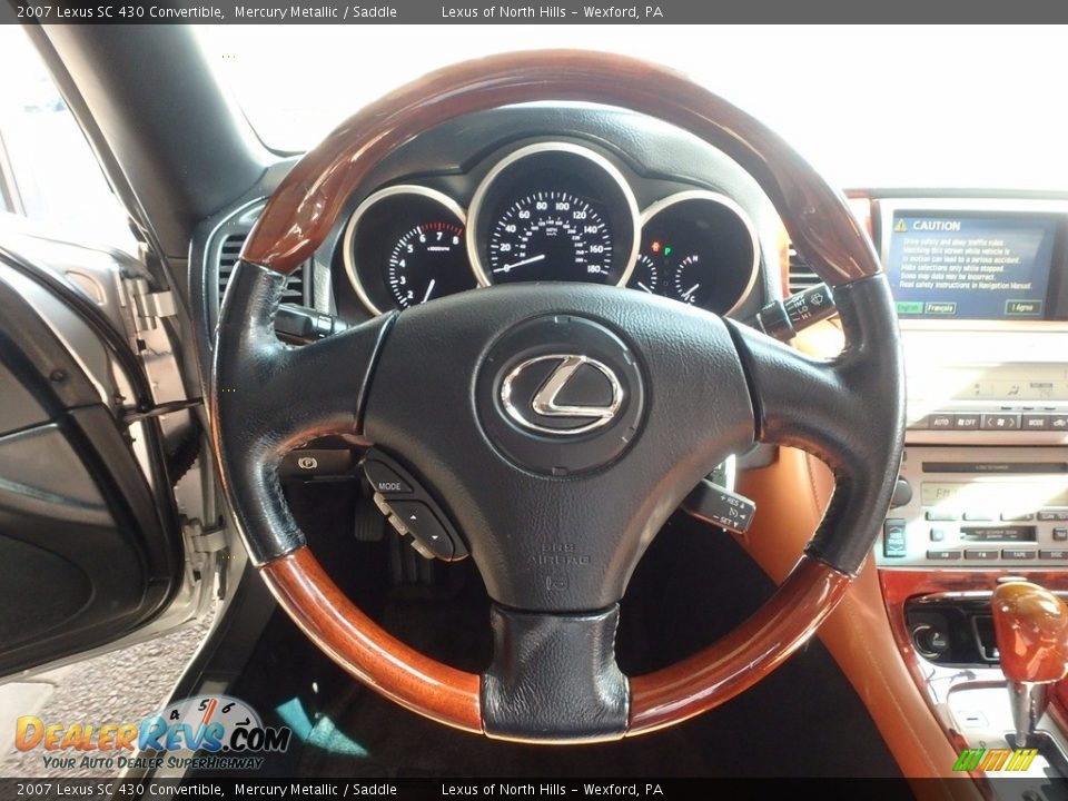 2007 Lexus SC 430 Convertible Mercury Metallic / Saddle Photo #15
