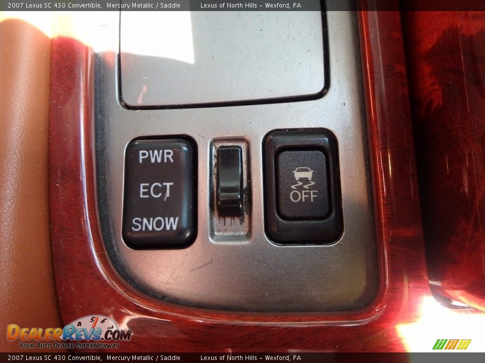 2007 Lexus SC 430 Convertible Mercury Metallic / Saddle Photo #16
