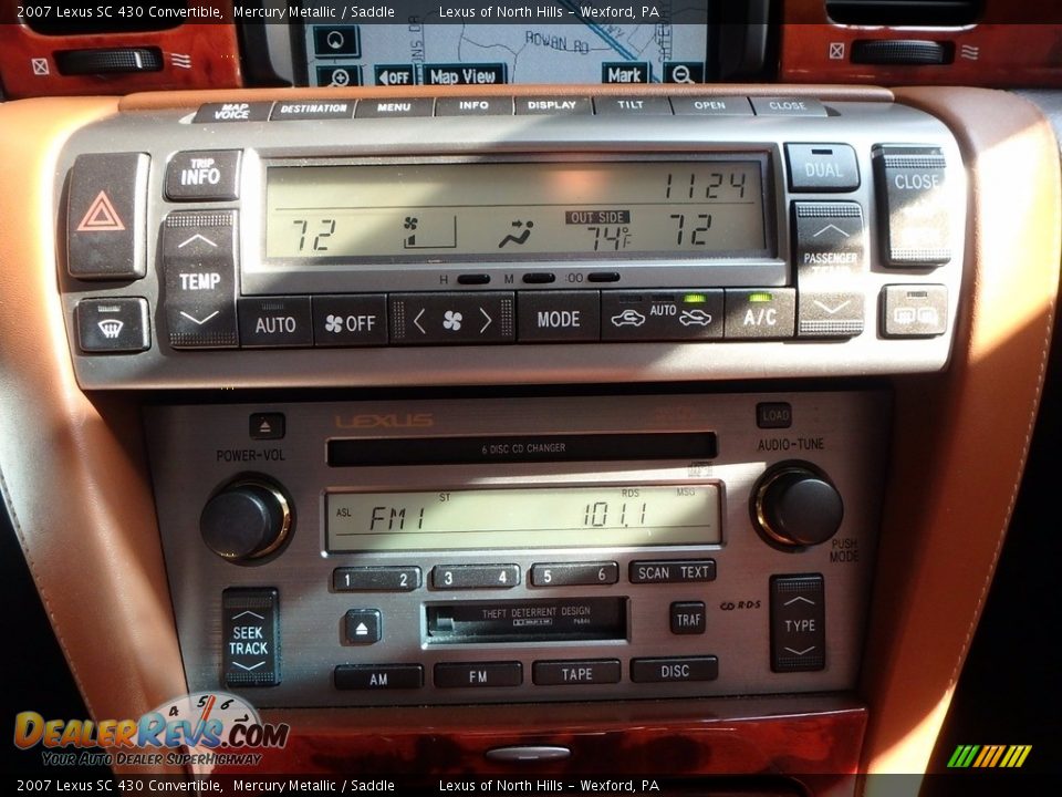 2007 Lexus SC 430 Convertible Mercury Metallic / Saddle Photo #18