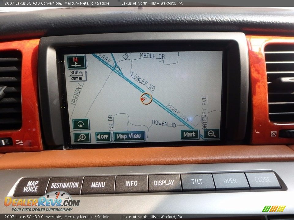 2007 Lexus SC 430 Convertible Mercury Metallic / Saddle Photo #19